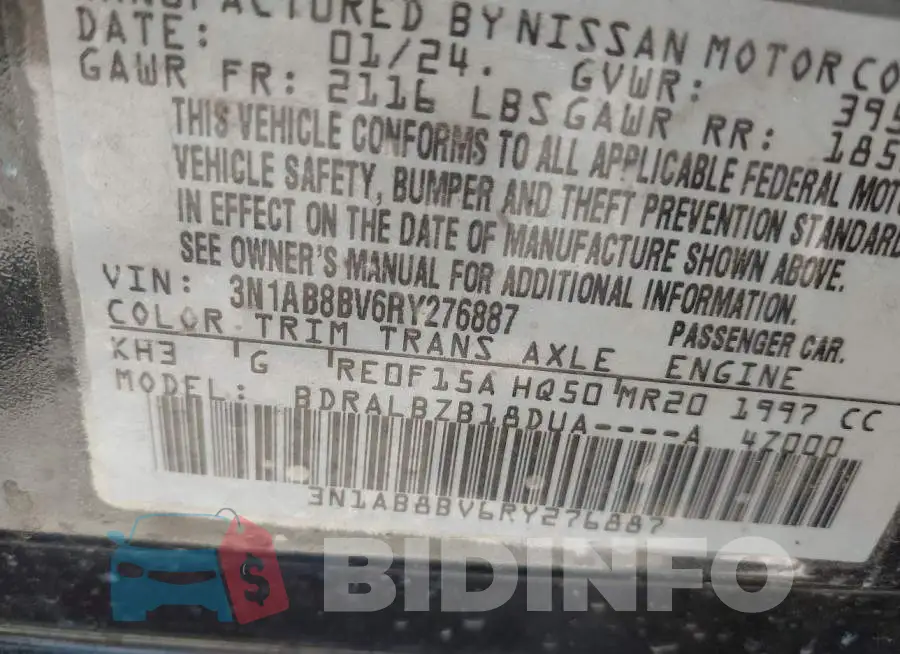 3N1AB8BV6RY276887 Photo# 9