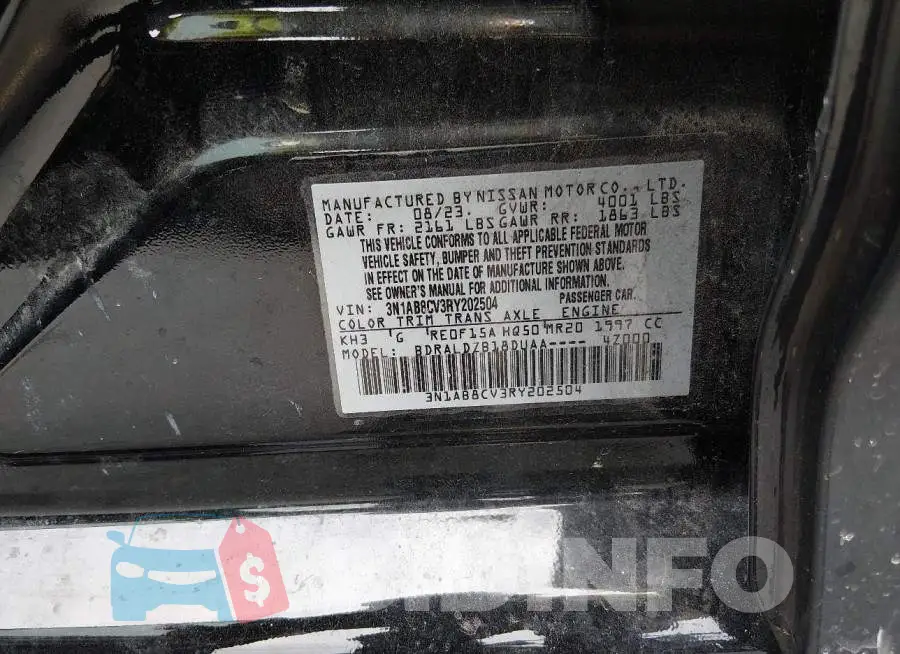 3N1AB8CV3RY202504 Photo# 9