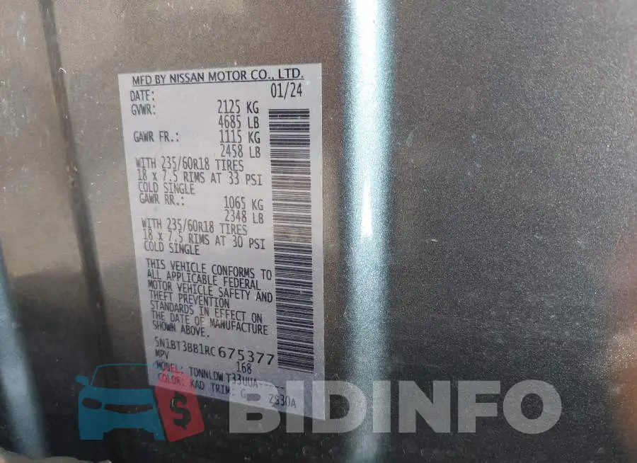 5N1BT3BB1RC675377 Photo# 9