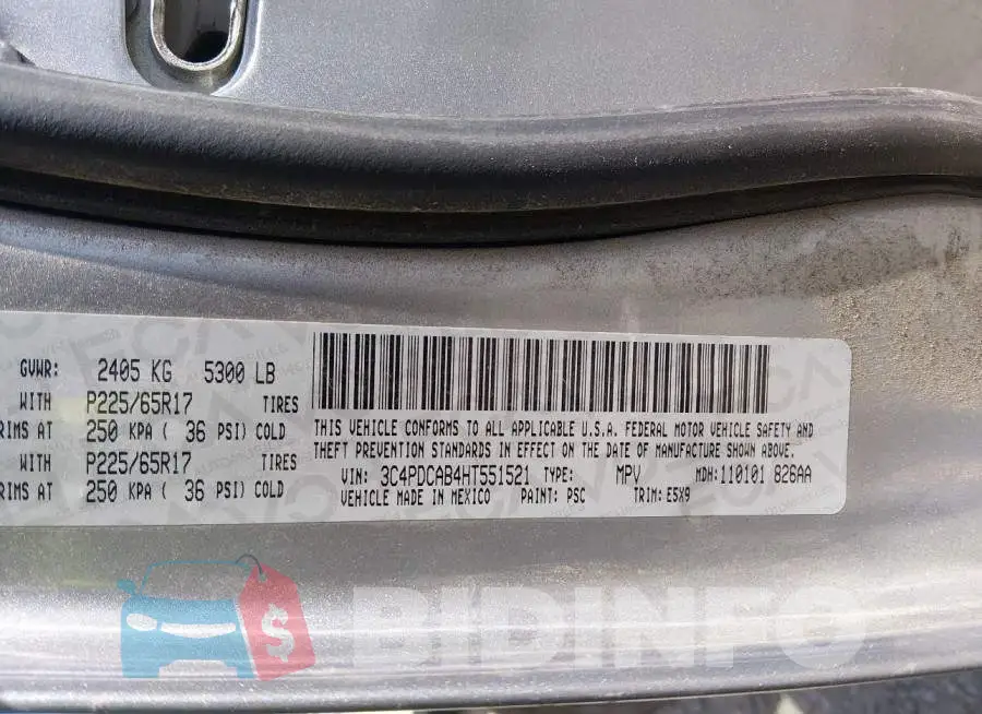 3C4PDCAB4HT551521 Photo# 9