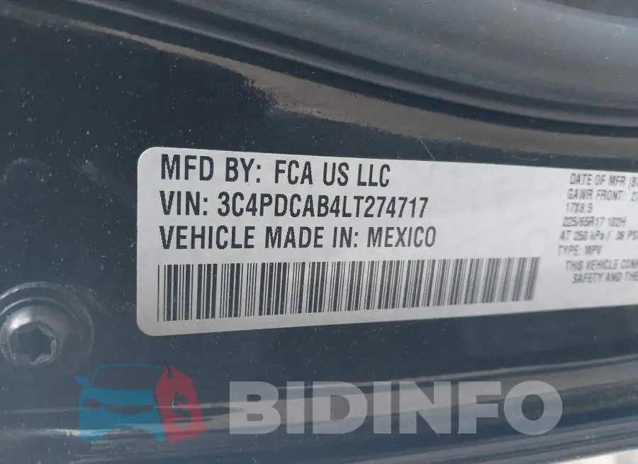 3C4PDCAB4LT274717 Photo# 9