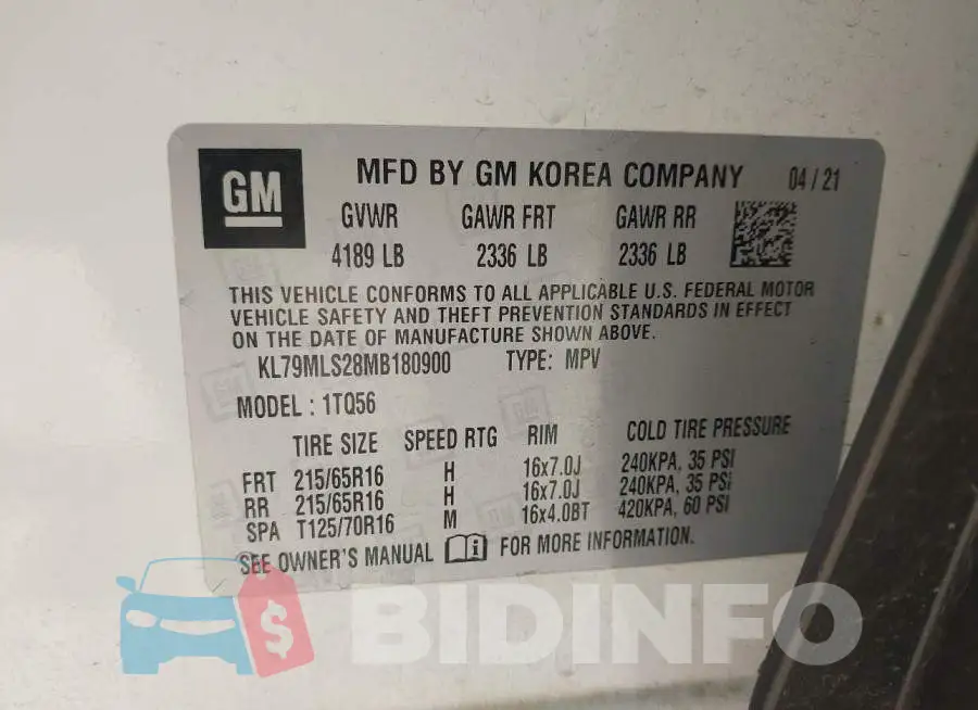 KL79MLS28MB180900 Photo# 9
