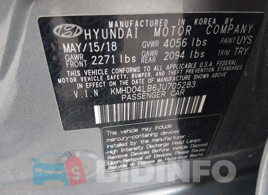KMHD04LB6JU705283 Photo# 9