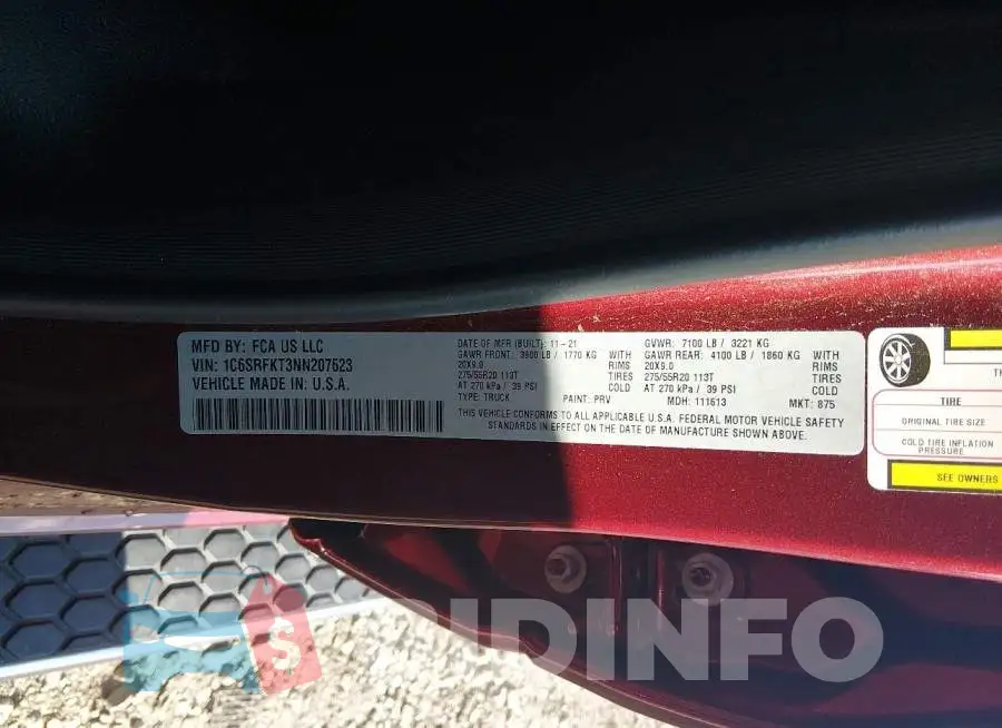 1C6SRFKT3NN207623 Photo# 9