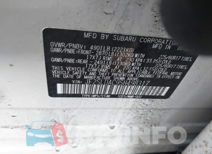 JF2SLDAC9SH498317 Photo# 9