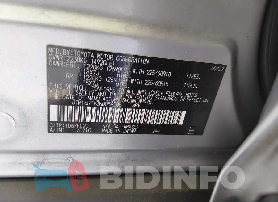 JTM16RFV3ND059585 Photo# 9