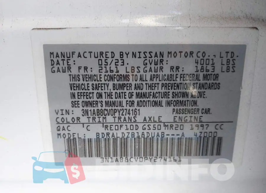 3N1AB8CV0PY274161 Photo# 9