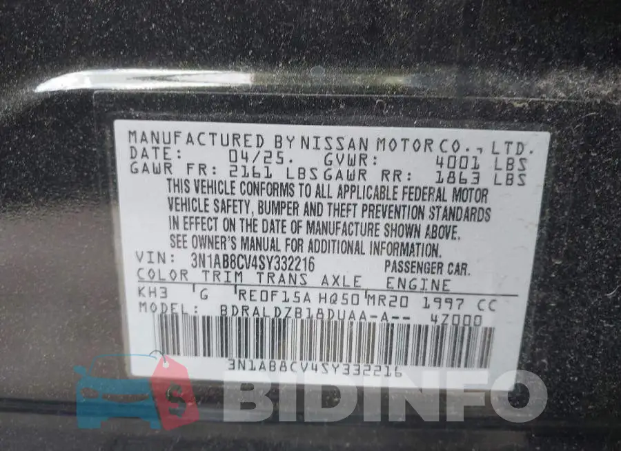 3N1AB8CV4SY332216 Photo# 9