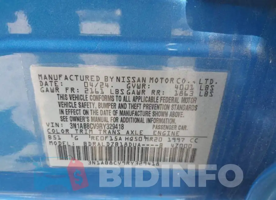 3N1AB8CV9RY329418 Photo# 9