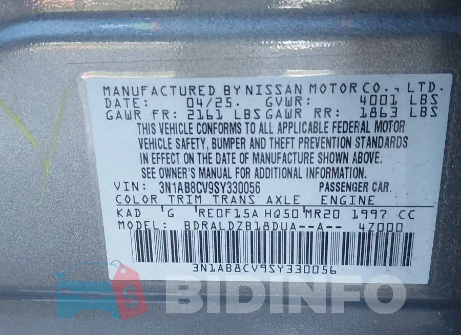 3N1AB8CV9SY330056 Photo# 9