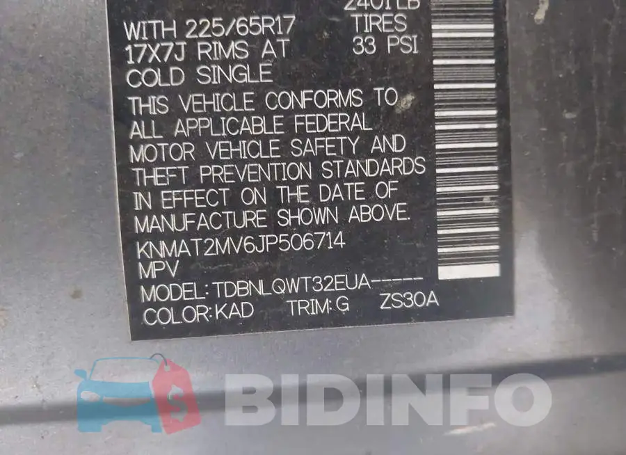 KNMAT2MV6JP506714 Photo# 9