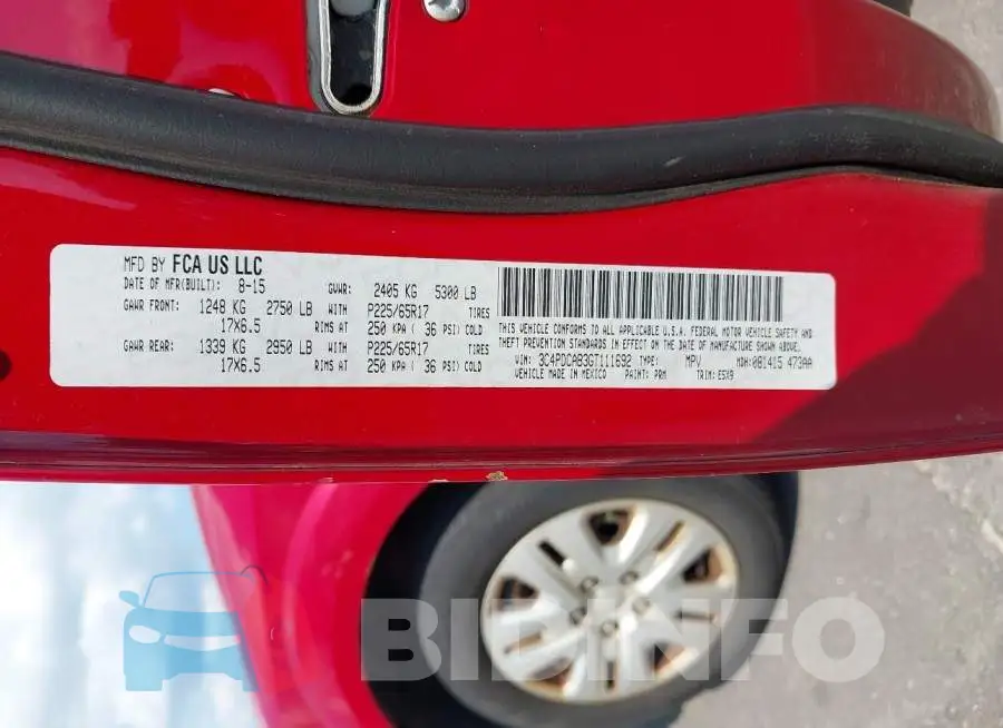 3C4PDCAB3GT111692 Photo# 9