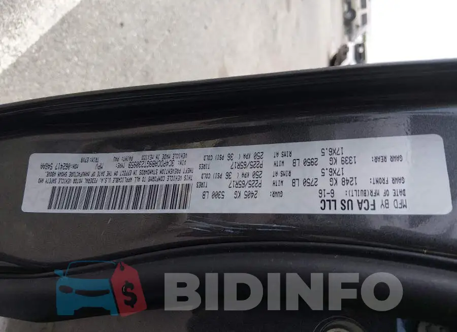 3C4PDCAB9GT230959 Photo# 9