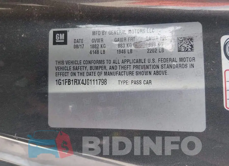 1G1FB1RX4J0111798 Photo# 9