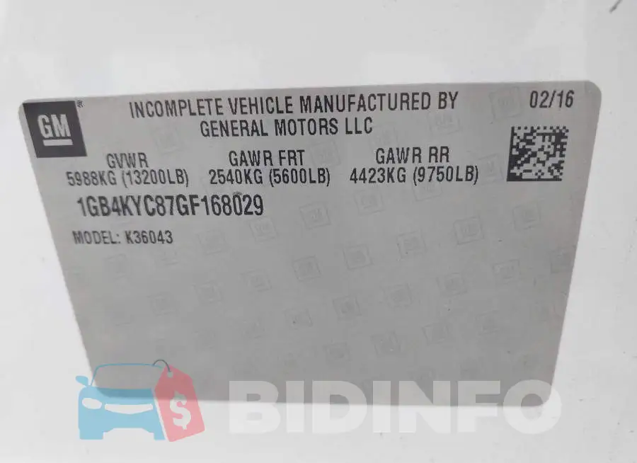 1GB4KYC87GF168029 Photo# 9