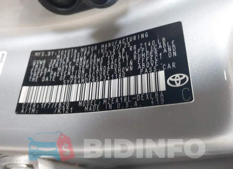 5YFB4MDE6SP341180 Photo# 9