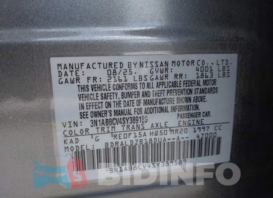 3N1AB8CV4SY389189 Photo# 9