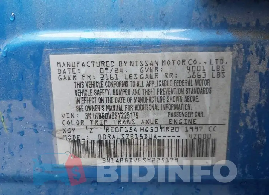 3N1AB8DV6SY225179 Photo# 9
