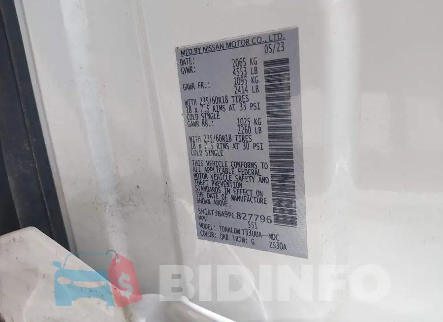 5N1BT3BA9PC827796 Photo# 9