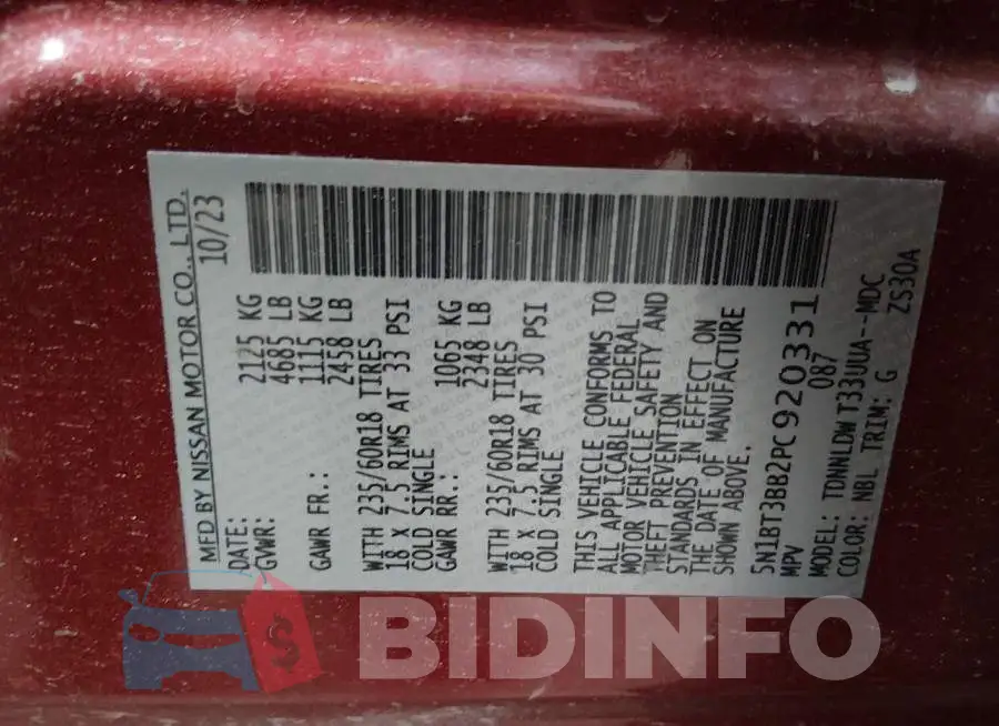 5N1BT3BB2PC920331 Photo# 9