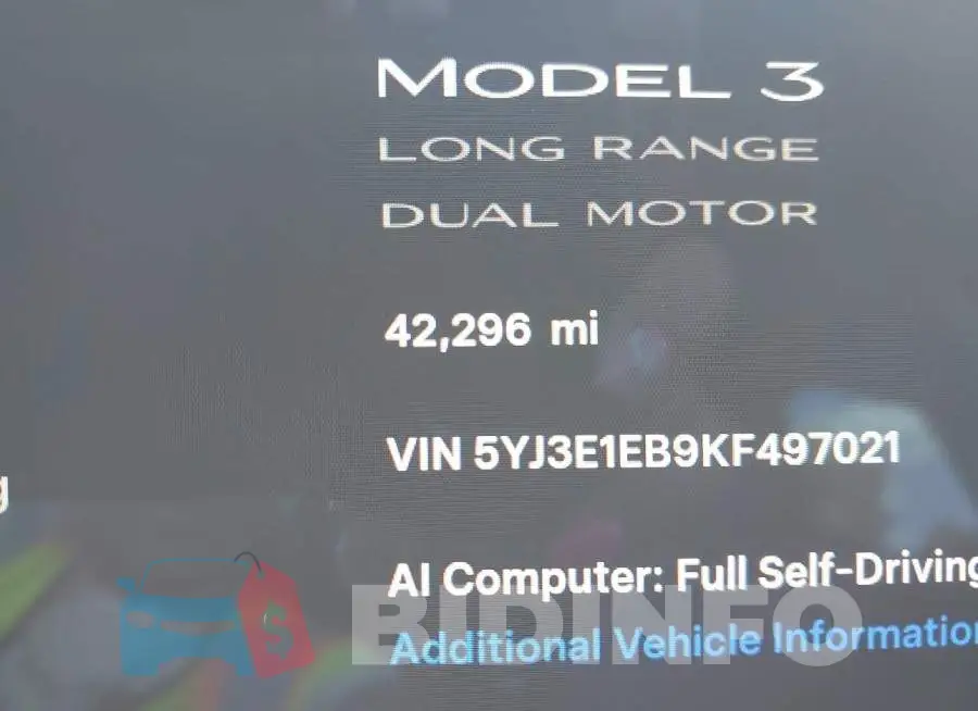 5YJ3E1EB9KF497021 Photo# 15
