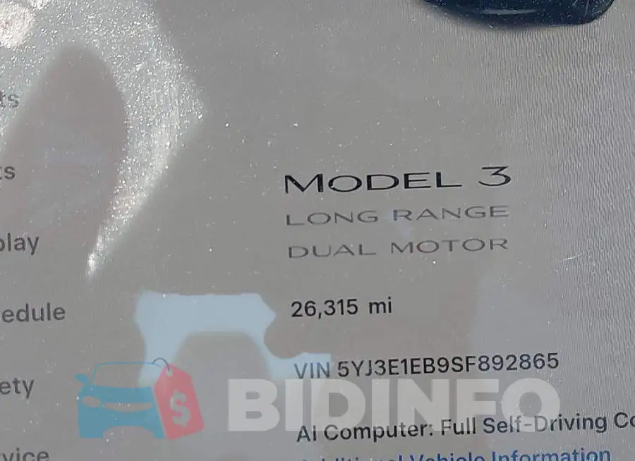 5YJ3E1EB9SF892865 Photo# 15