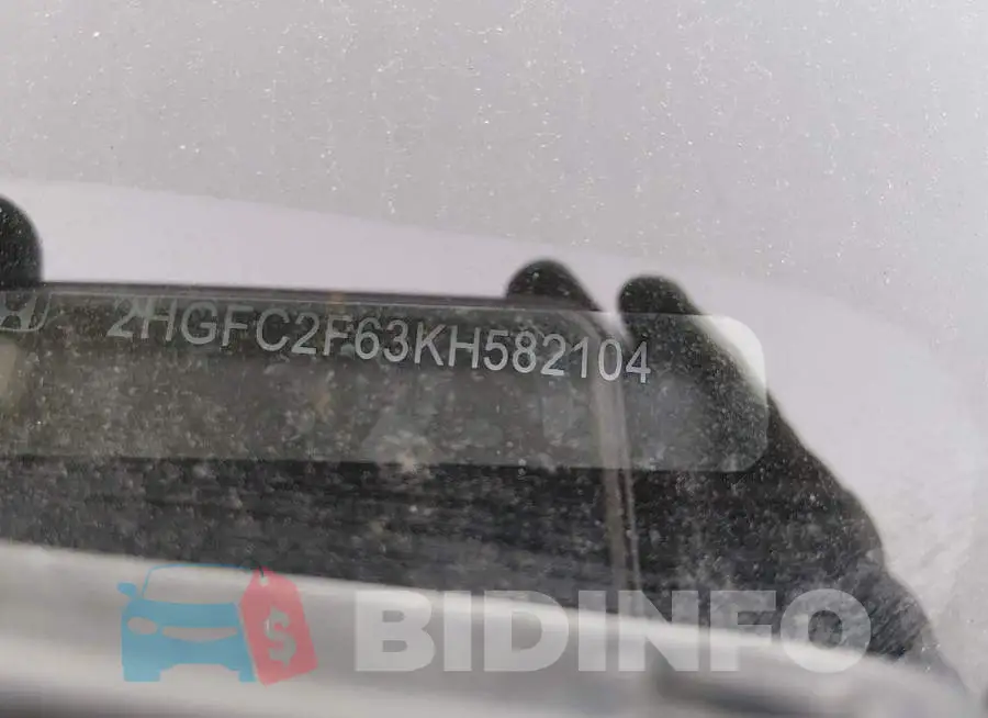 2HGFC2F63KH582104 Photo# 9