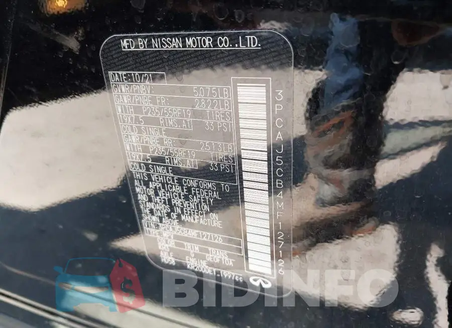3PCAJ5CB4MF127126 Photo# 9