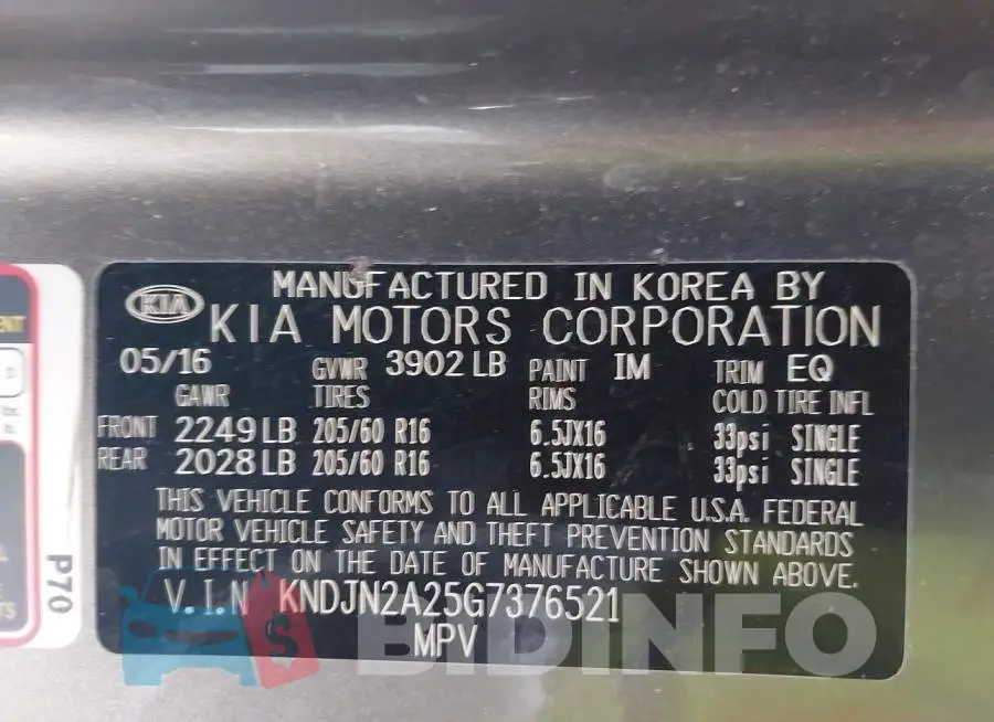 KNDJN2A25G7376521 Photo# 9