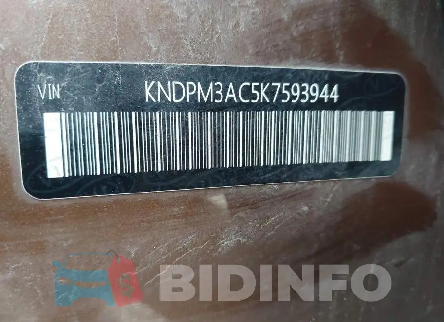 KNDPM3AC5K7593944 Photo# 9