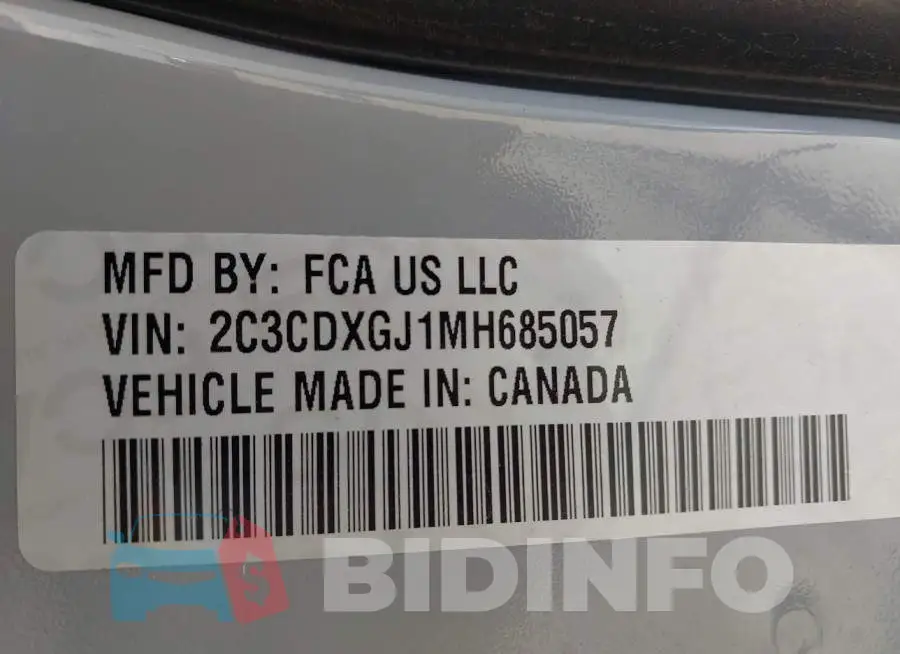 2C3CDXGJ1MH685057 Photo# 9