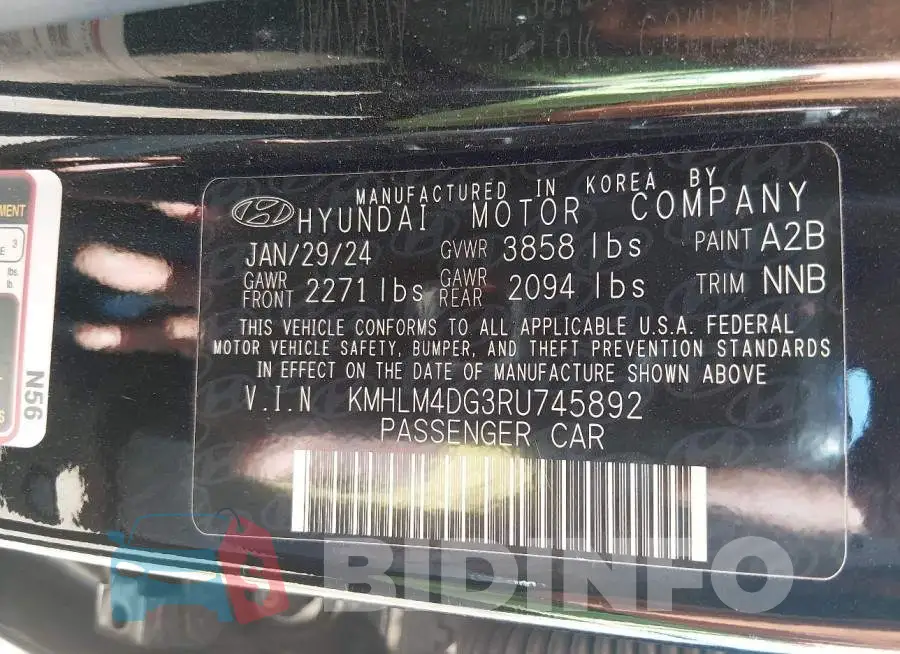 KMHLM4DG3RU745892 Photo# 9