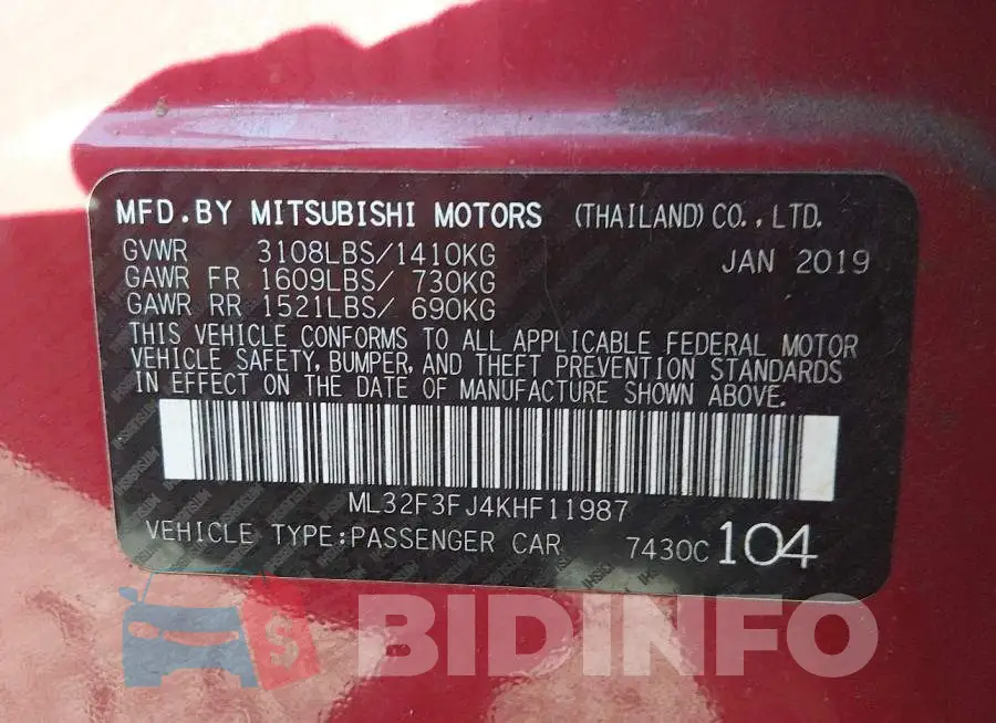 ML32F3FJ4KHF11987 Photo# 9
