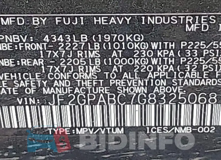 JF2GPABC7G8325068 Photo# 9