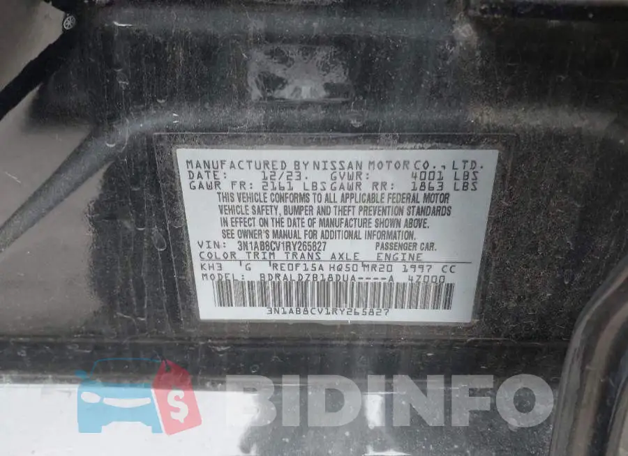 3N1AB8CV1RY265827 Photo# 9
