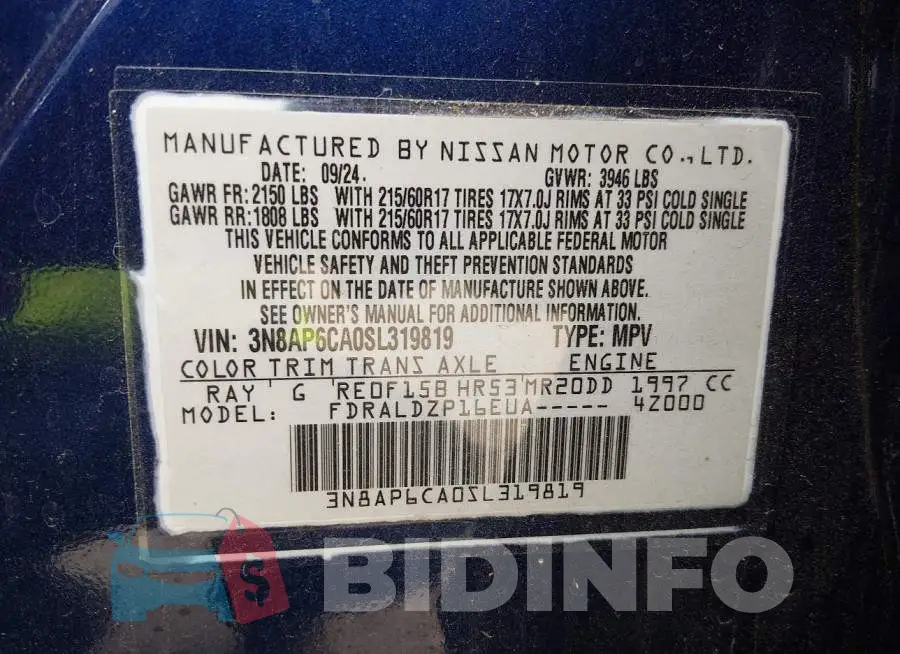 3N8AP6CA0SL319819 Photo# 9