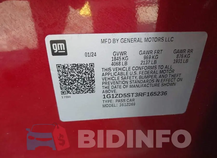 1G1ZD5ST3RF165236 Photo# 9