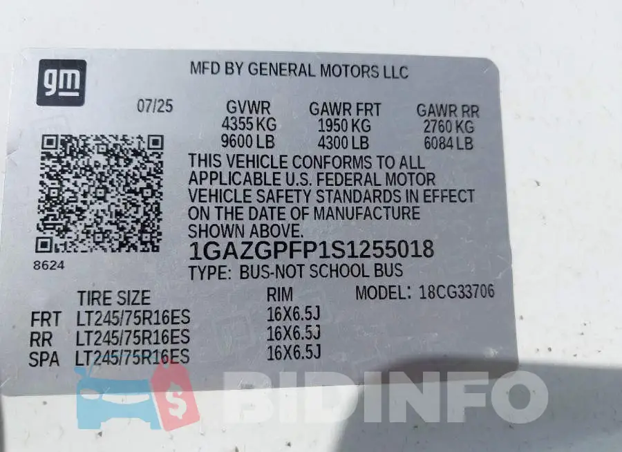 1GAZGPFP1S1255018 Photo# 9