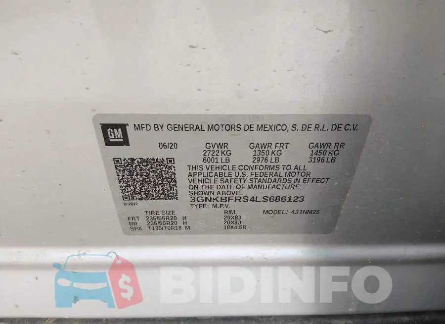 3GNKBFRS4LS686123 Photo# 9