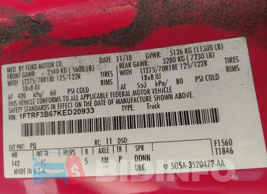 1FTRF3B67KED20933 Photo# 8