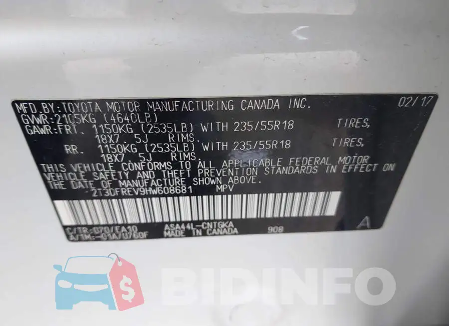2T3DFREV9HW608681 Photo# 9