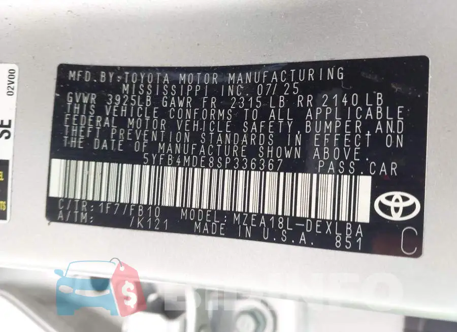 5YFB4MDE8SP336367 Photo# 9