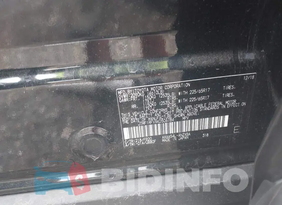 JTMF1RFVXKD506784 Photo# 9
