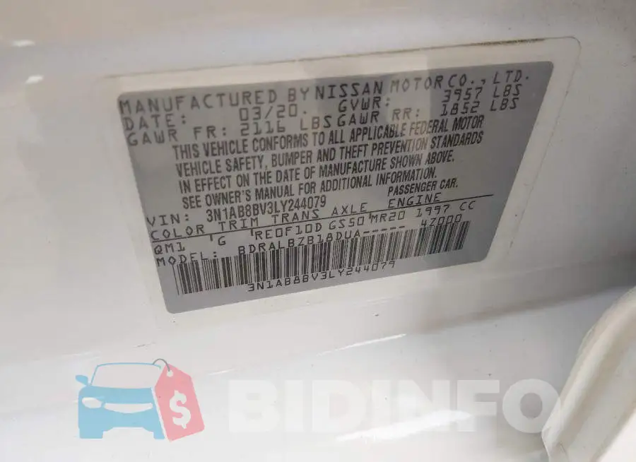 3N1AB8BV3LY244079 Photo# 9