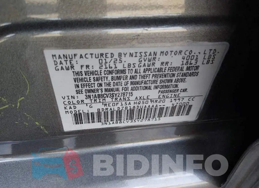 3N1AB8CV3SY278715 Photo# 9