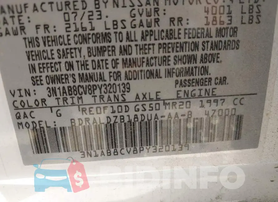 3N1AB8CV8PY320139 Photo# 9