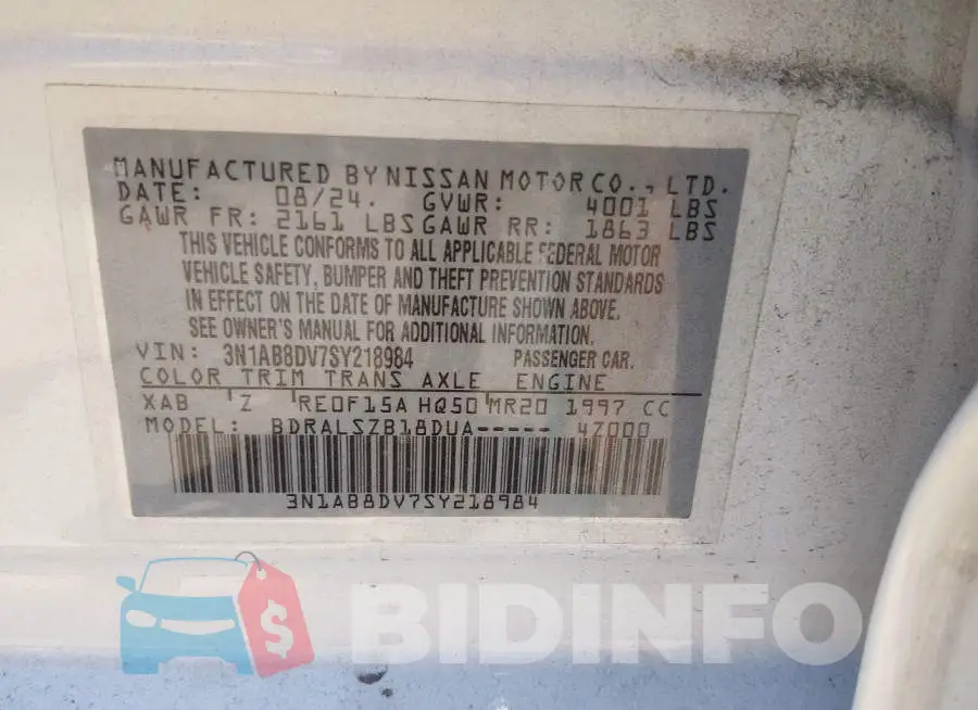 3N1AB8DV7SY218984 Photo# 9