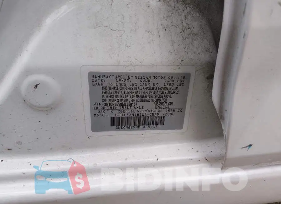 3N1CN8EV9ML838167 Photo# 9