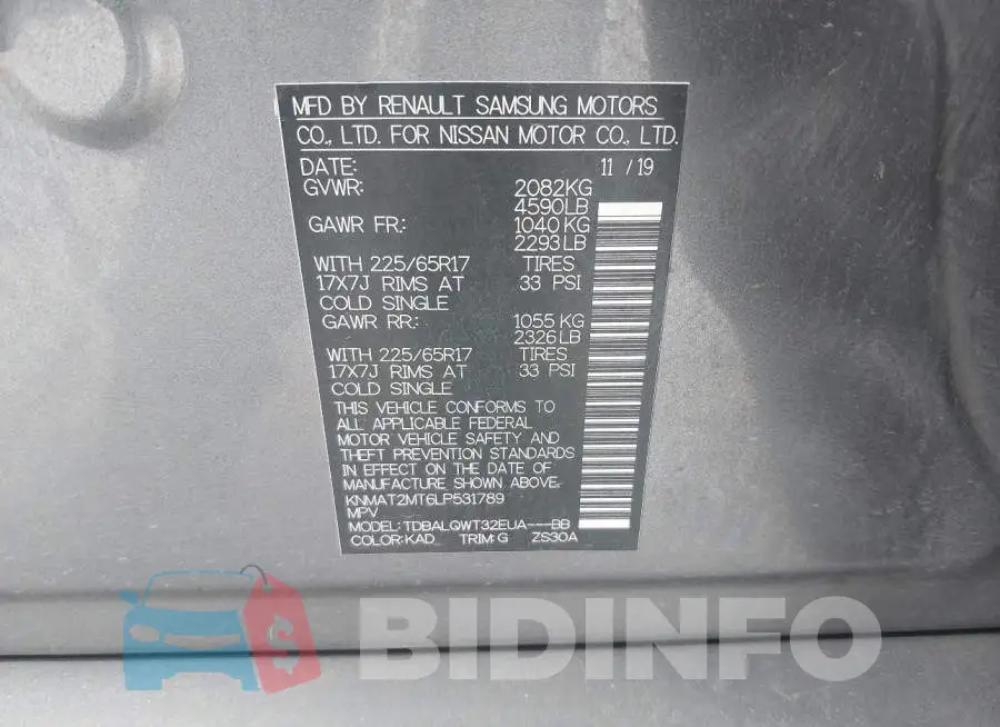 KNMAT2MT6LP531789 Photo# 9