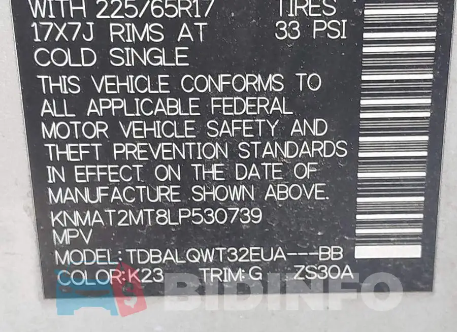 KNMAT2MT8LP530739 Photo# 9